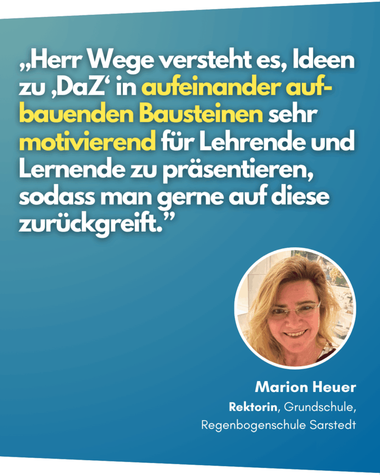 Marion Heuer - Zitat Schulleitung GS